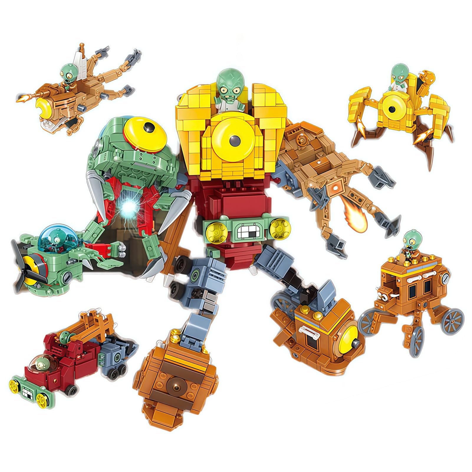 Amazon.com: JHESAO 1 PCS Plants and Zombies Toys Assembly Action